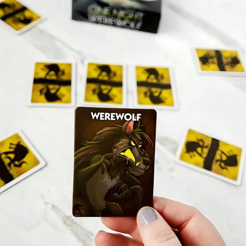 One Night Ultimate Werewolf Strategy Board Game Fun Paper Experience Bonus Roles Edition Deck for Home Party Playing Cards 4