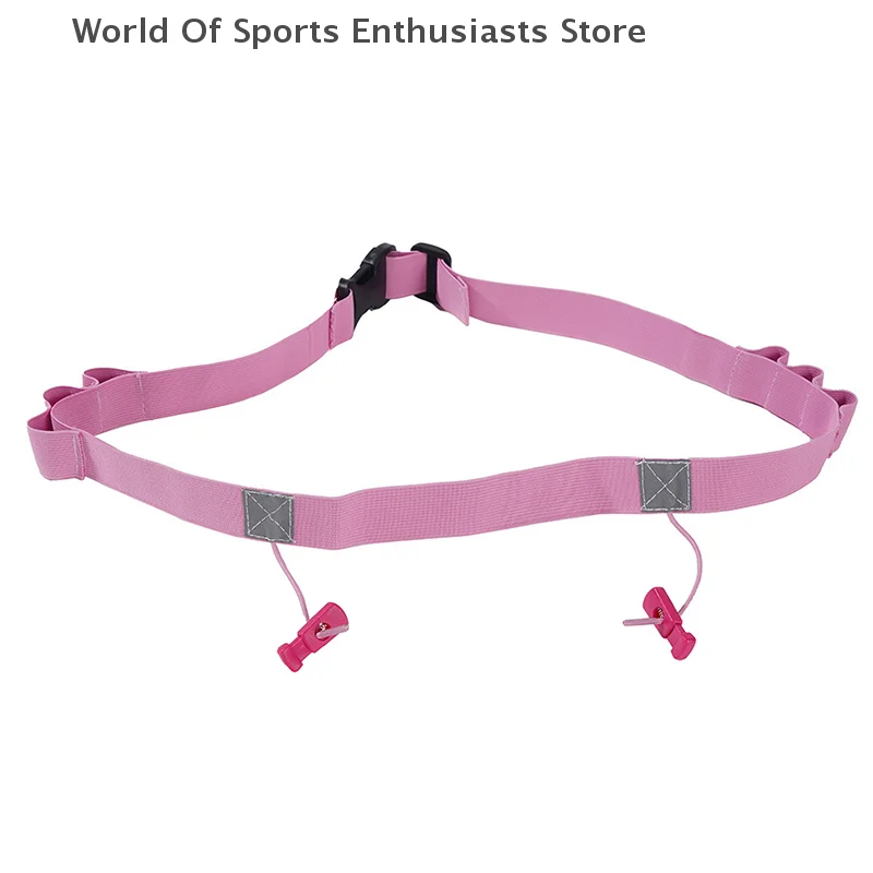 Running Race Number Belt Waist Pack Bib Holder For Triathlon Marathon Cycling Motor With 6 Gel Loops Fitness Sport Accessories