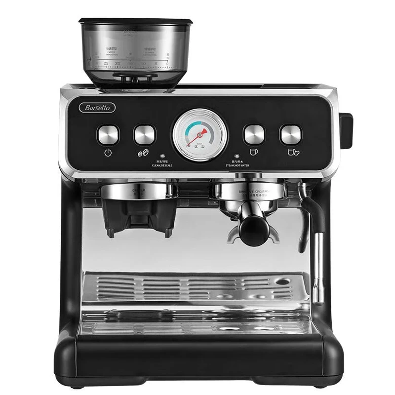 20bar Espresso Italian Coffee Maker Machine With Bean Grinder Milk
