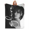 Ayliva Cool Singer Pop Music Blankets Fleece Printed Liebe Tour 2024 Cozy Lightweight Throw Blankets for Sofa Office Bedspreads 2