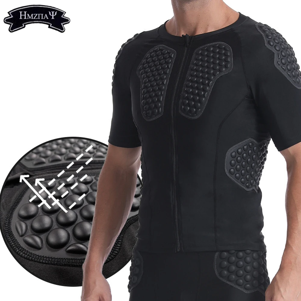 

Honeycomb Sports Anti-Collision Suit Short Sleeved Protective Fitness Shorts Basketball Rugby EVA Armor Football Goalkeeper