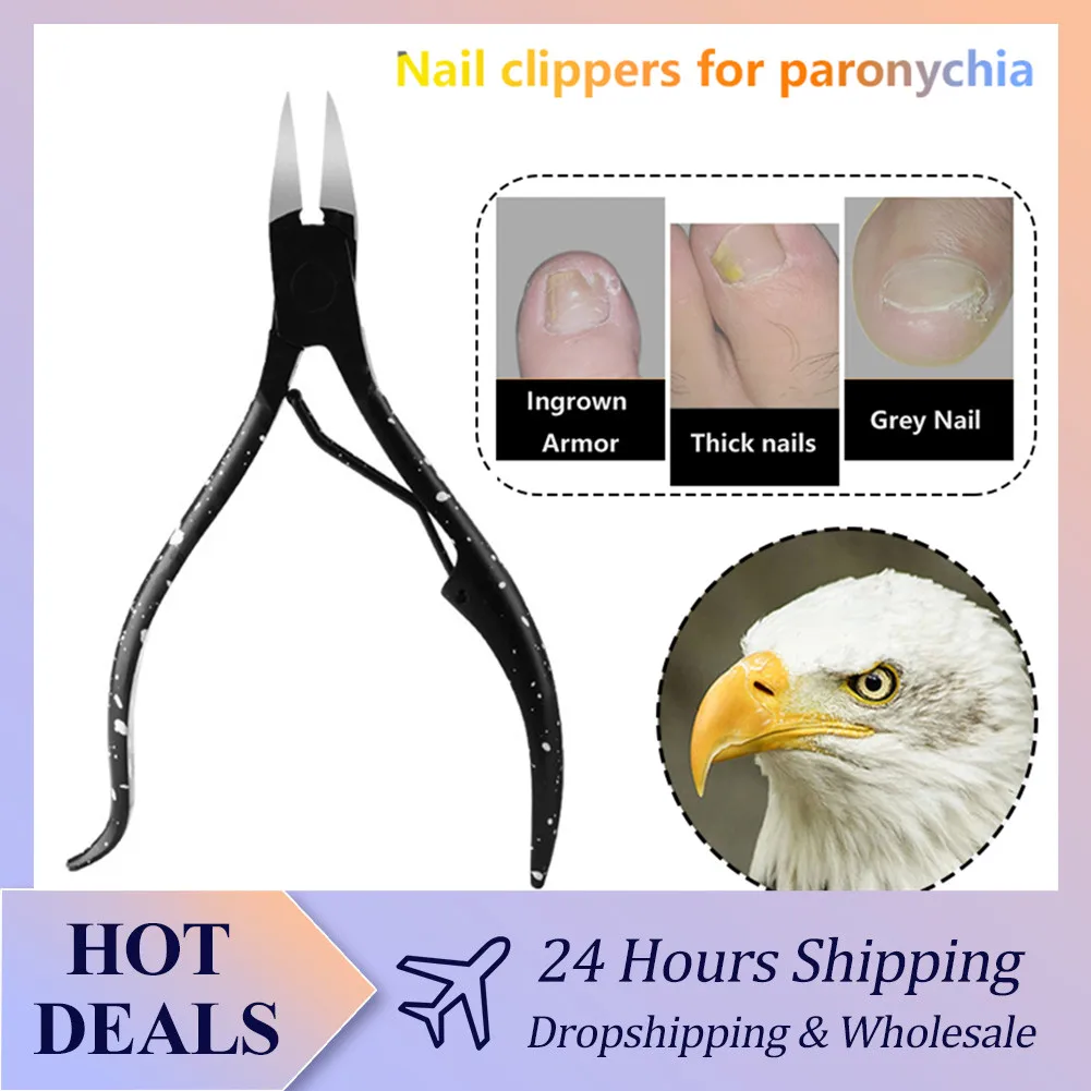 Professional Olecranon Nail Clippers Ingrown Toenail Cutters Ingrown Paronychia Correction Dead Skin Dirt Remover Pedicure Tools