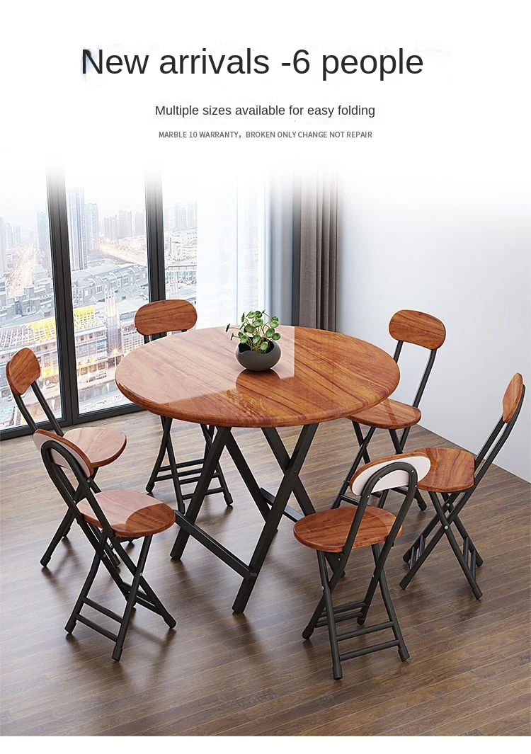 Description Picture 5 of item60cm 70cm Width Round Dining Table Coffee Table Journal Outdoor Folding Table Furniture for Home Furniture