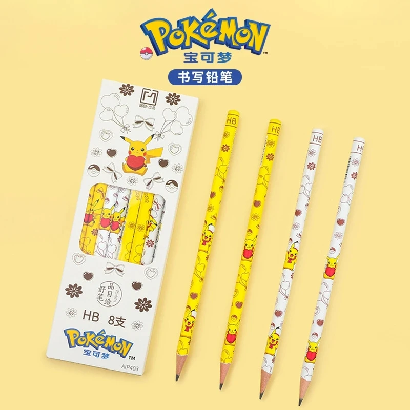 2B/hb Pencil Pokemon Anime Pencil Children Cartoon Student Stationery  School Supplies Pencils Pikachu Figure Kids Toys Gifts - AliExpress