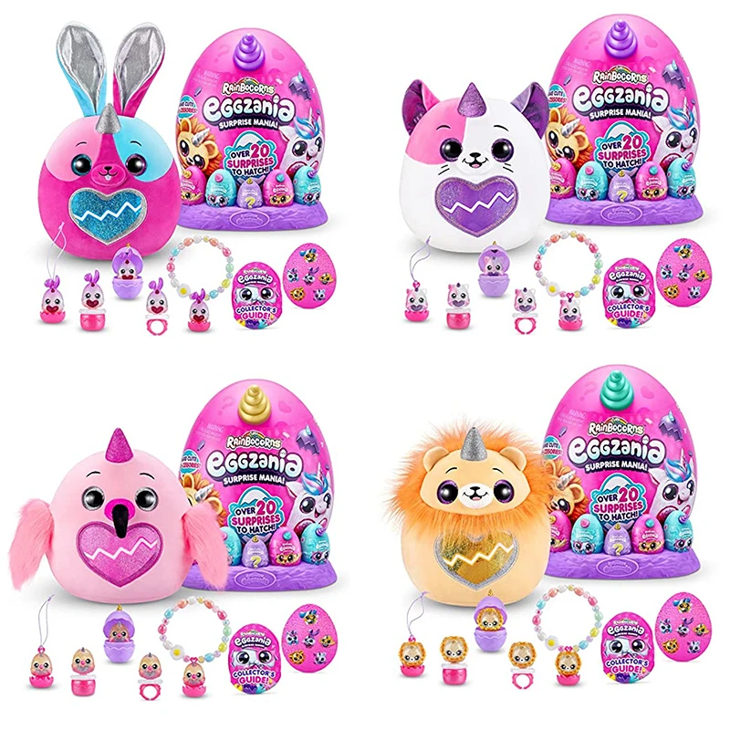 Rainbocorns Eggzania Frozen Mania Collectible Plush Toy By ZURU - Hatchable Egg With 10+ Surprises - View #10
