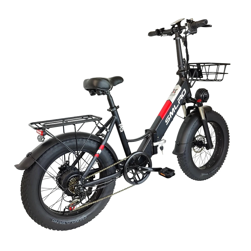 

M5 fat tire 48v 10ah lithium battery mountain foldable electric bike