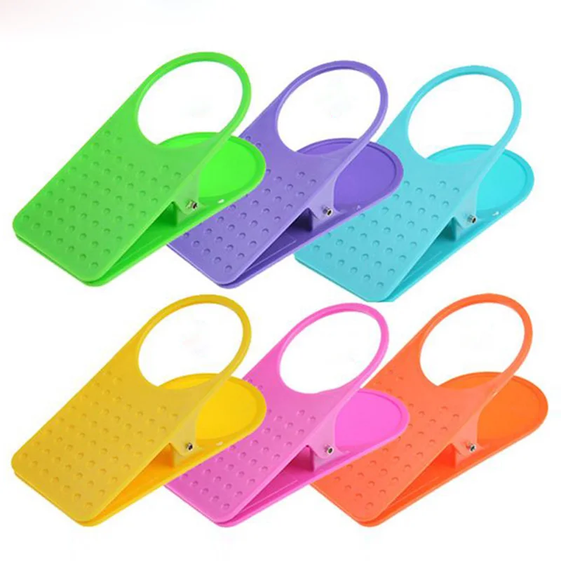Creative Portable Drinking Cup Holder Clip Clamp for Desk Table Office Cup Coffee Drink Holder GRSA889 cup storage holder