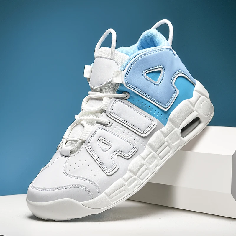 New Large-sized High-top Men's Shoes, Lightweight and Anti-slip Air Cushioned Sports Running Shoes, Casual Basketball Shoes 10