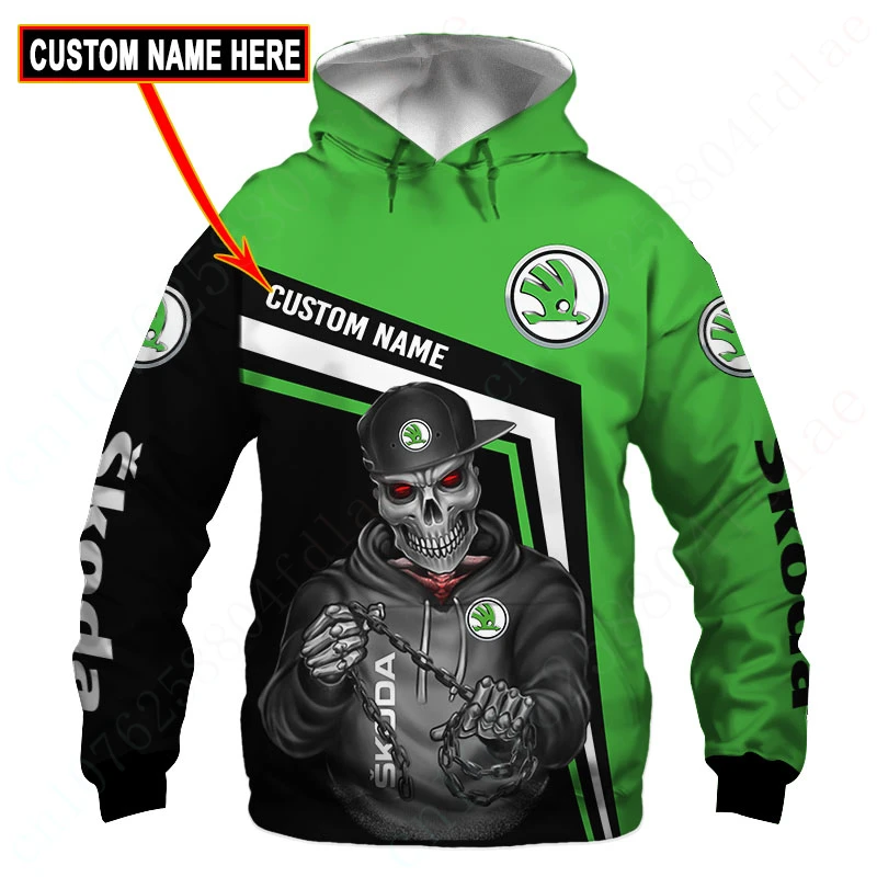 

Skoda Anime Oversize Hoodie Casual Hoodies For Men Women Harajuku Sweatshirt Pullover Unisex Clothing 3D Printing Zip Hoodies