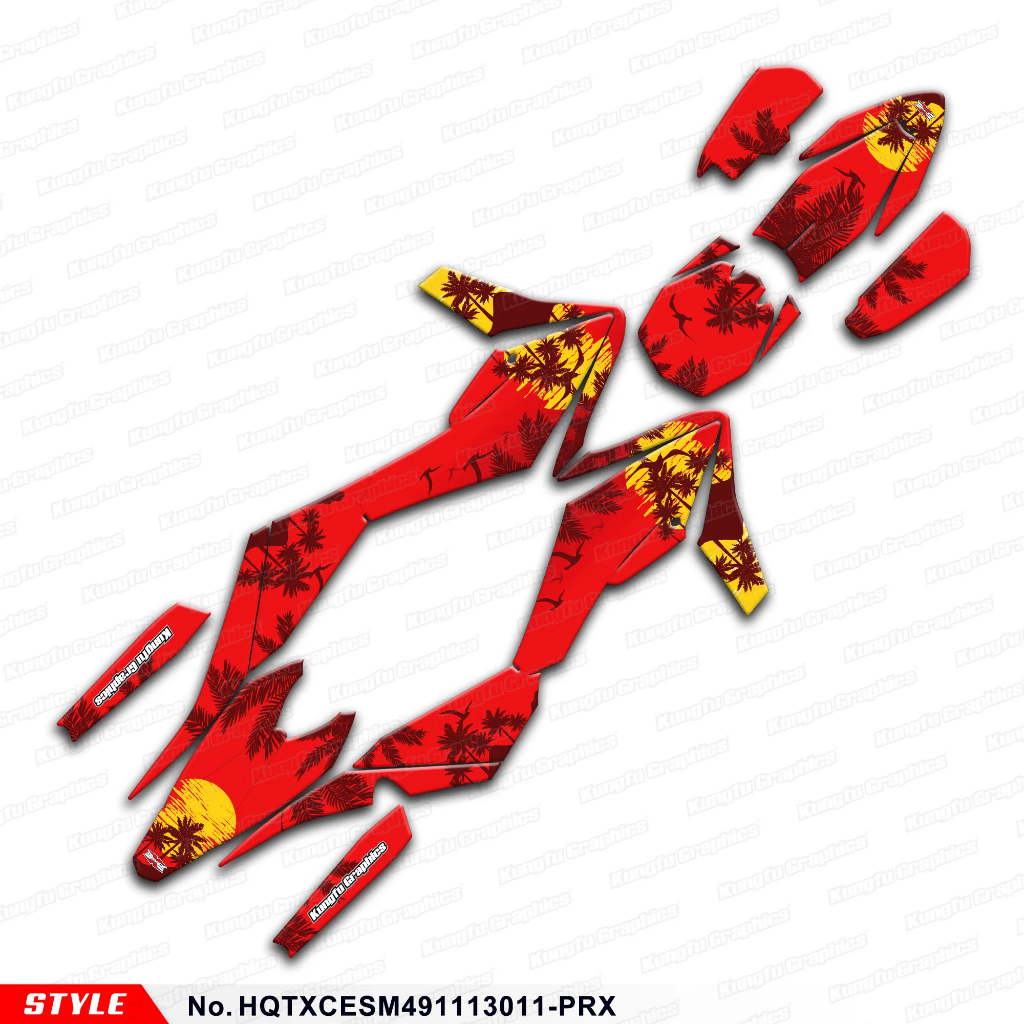 

Aftermarket Enduro Stickers Kit Graphics для Husqvarna TE TC TXC SMR 449 511 2011 2012, HQTXCESM491113011-PRX