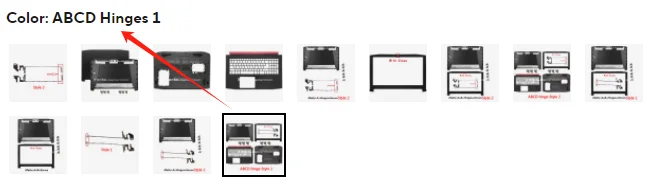 Replace Cover For Vostro 5510 5515 V5510 V5515 Laptop LCD Screen Back Cover Front Bezel Palmrest Lower Bottom Case 0N1D5W