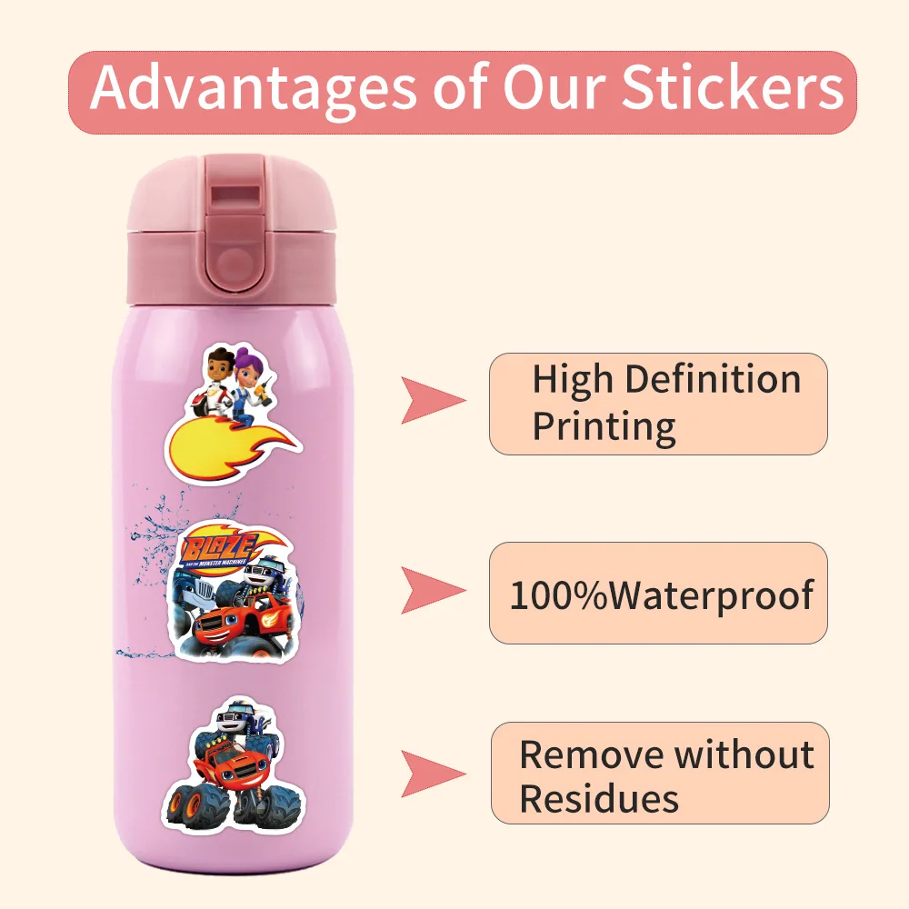 Blaze Monster Machines Creative Waterproof Sticker Pack