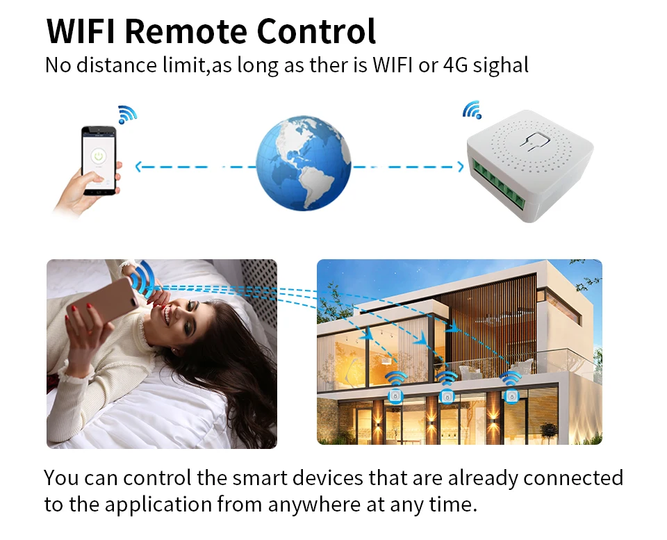 interruptor inteligente mini módulo diy melhoria home interruptor inteligente interruptores de parede tuya vida controlador remoto inteligente