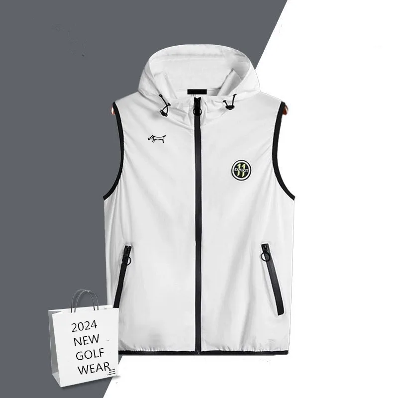 2024 Golf wear, Spring/Summer Men, new brand Golf vest, High quality fashion Golf jacket, Tennis wear for men M-4XL