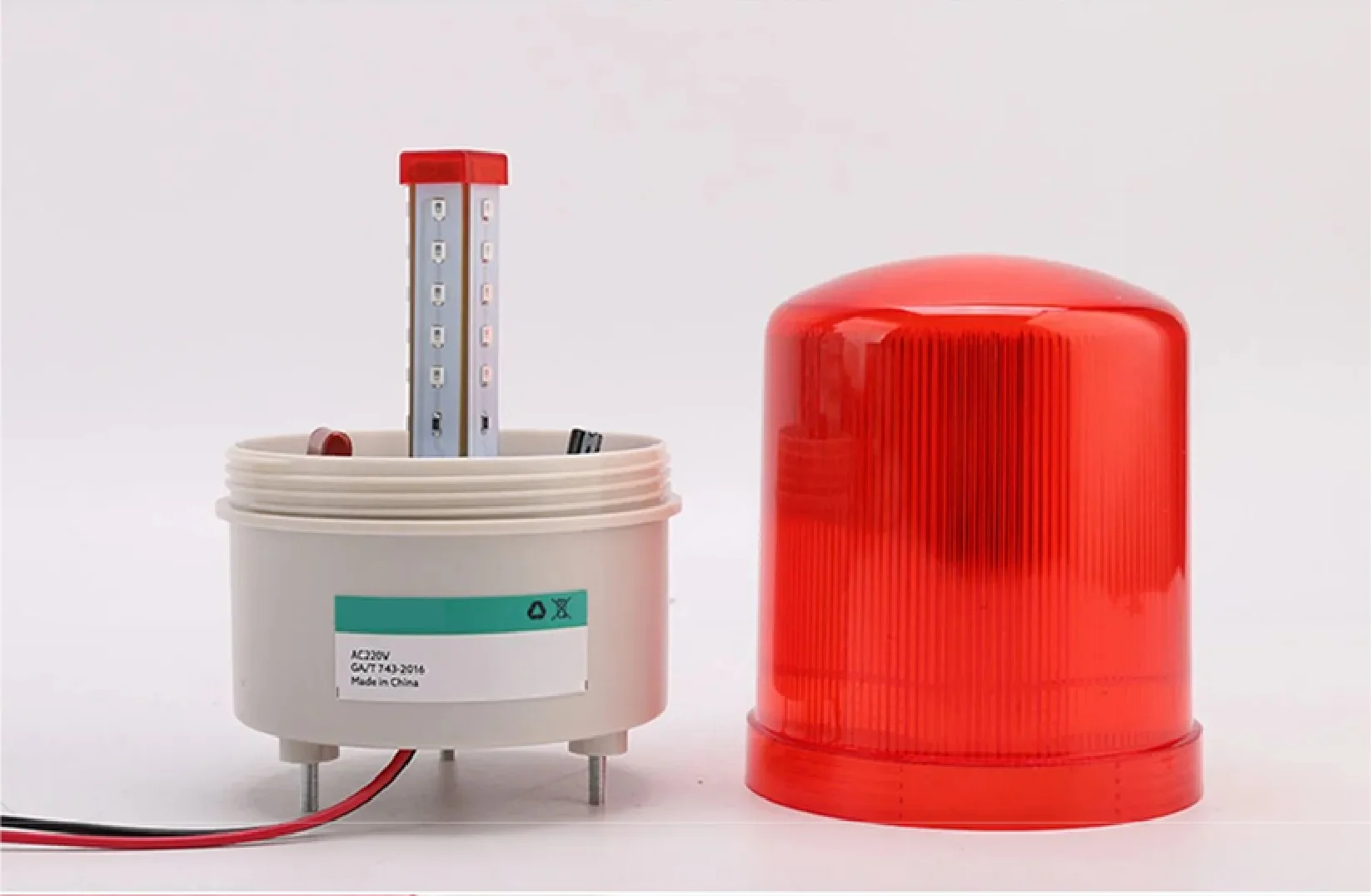 EL-1101J-R LED Warning Light Industrial Beacon Rotating Strobe Signal Lamp Audib