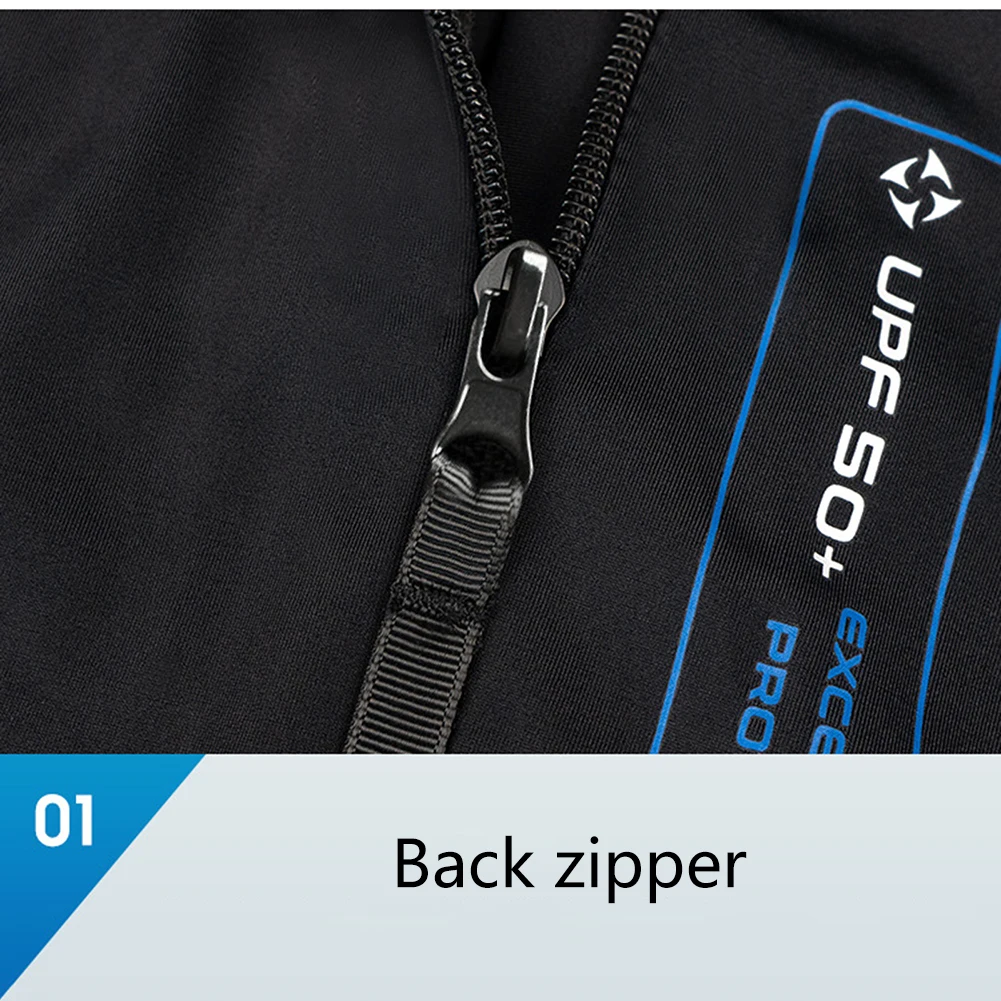 Men Diving Protection Swimsuit Cold Proof Sunscreen Snorkeling Surfing Warm with Zipper Anti-scratch Outdoor Accessories