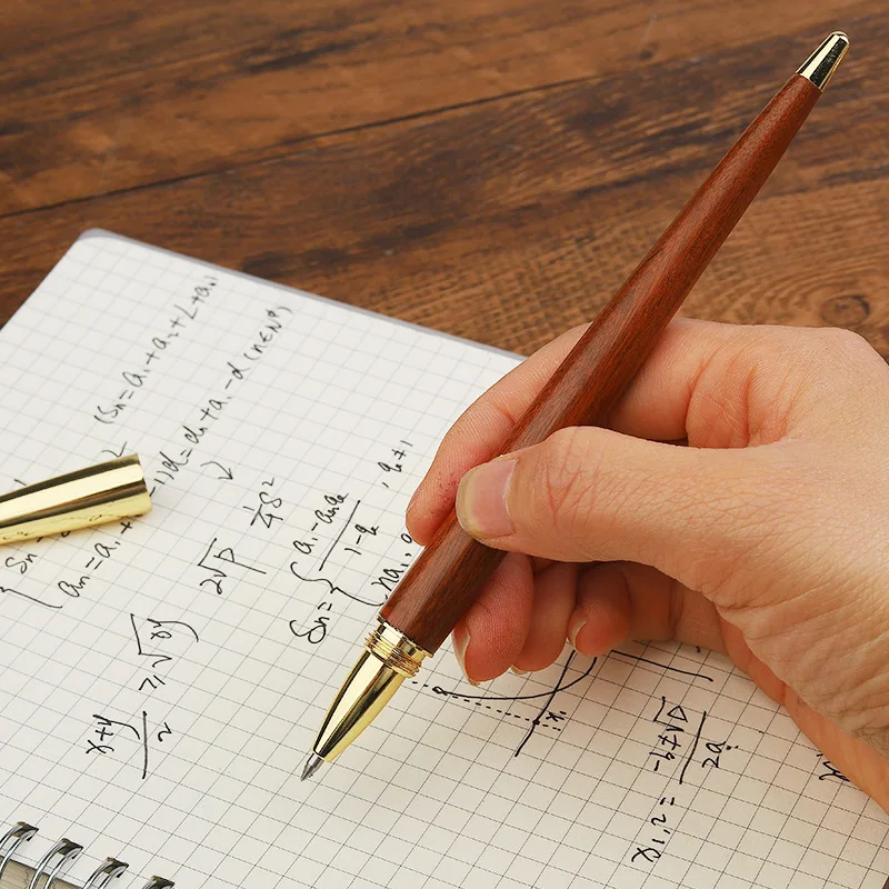 Elegant Sandalwood Vintage Writing Pen - 0.5mm Office & School Stationery