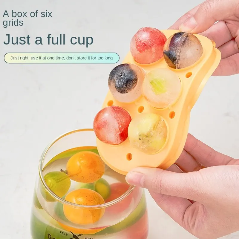Silicone Ice Cube Mold 1PC Gel Ice Lattice Frozen Making Household Tray With Lid