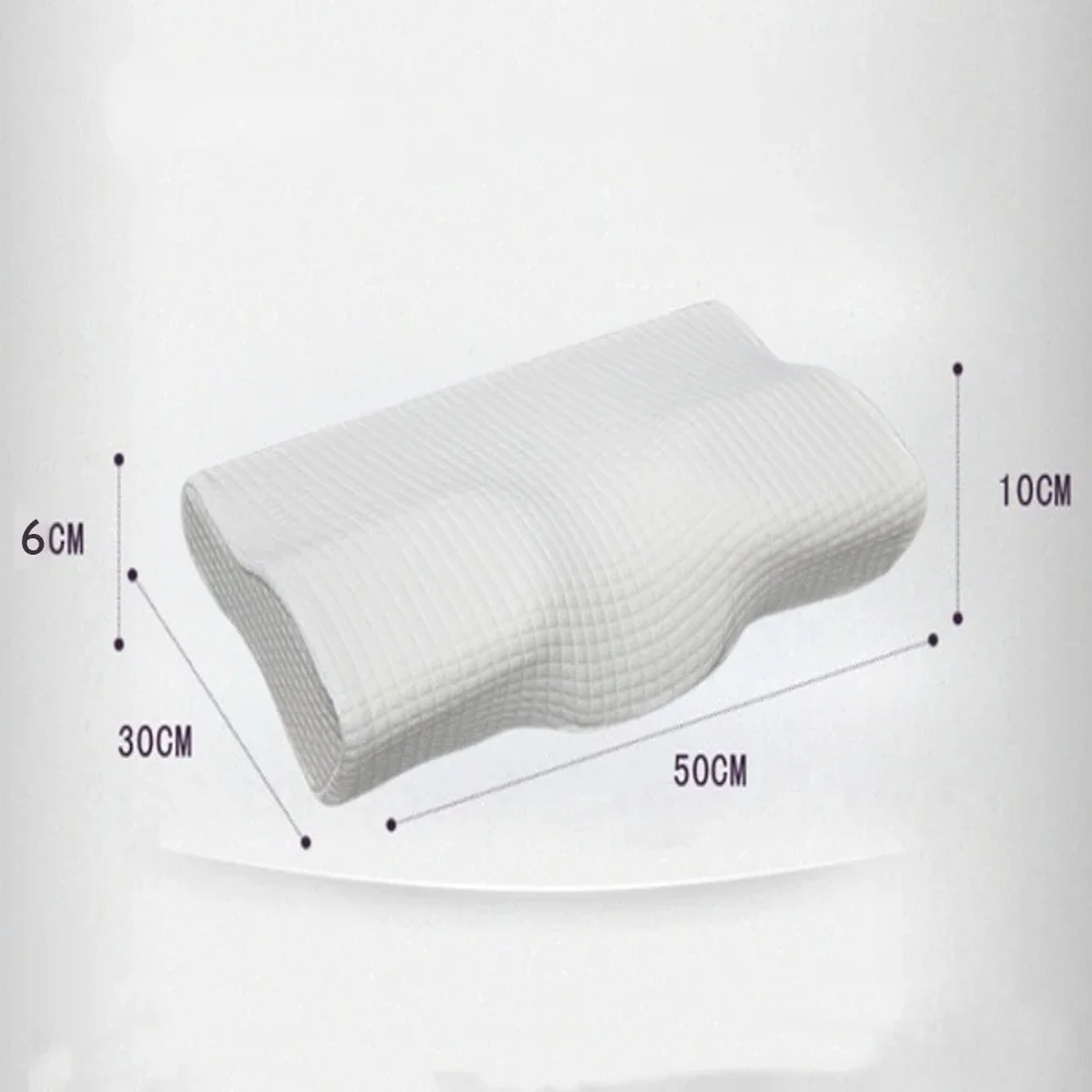 Slow Rebound Memory Foam Pillow for Neck Pain Cervical Contour Pillow Anti Snore Side Sleepers Pillows with Washable Pillow Case 6