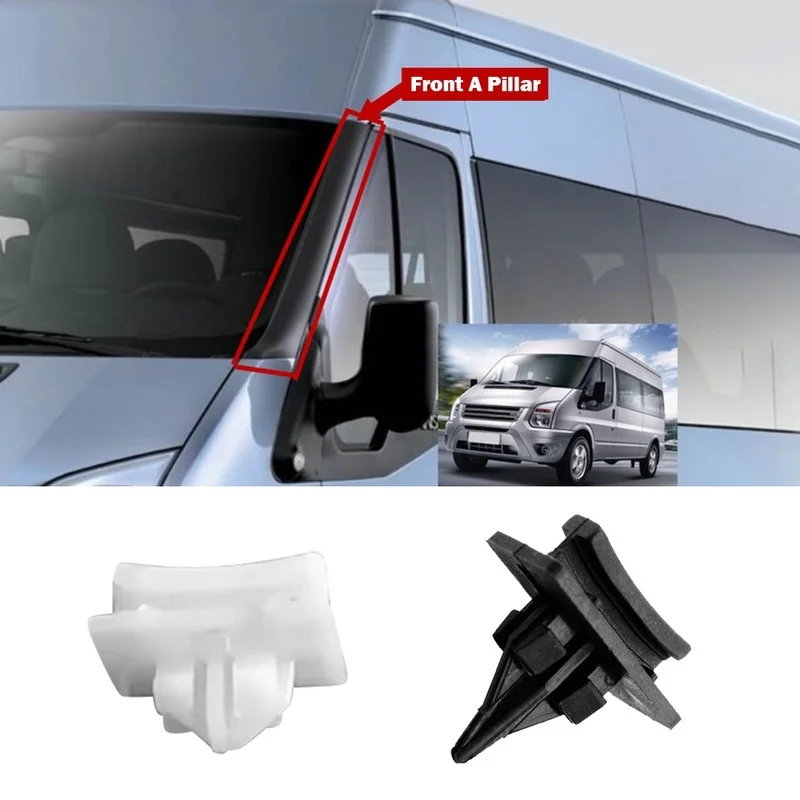 8xAPillarFrontWindscreenSideTrimClipsMouldingRivetClip