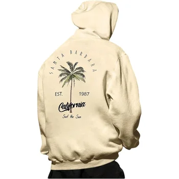 سويت شيرت بغطاء للرأس للرجال 2025، حروف بنمط مطبوع، نمط فضفاض مناسب، تصميم كتف منسدل، بلوفر بأكمام طويلة. 5