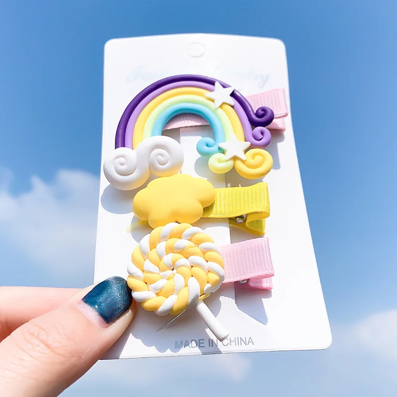 Hair Accessories Cute Hair Clips Rainbow Style Hair Accessories Girls