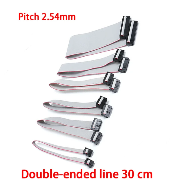 2.54MM Pitch FC-6/10/14/16/20/40 PIN 30CM JTAG ISP DOWNLOAD CABLE.