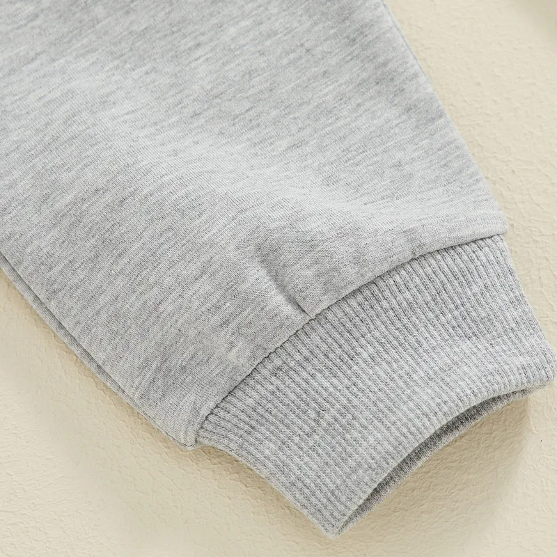 Baby Boy Letter Sweatshirt & Pants Set 6