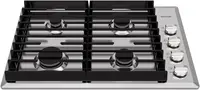 30 Inch Gas Cooktop with 4 Italy Sabaf Power Burners, Built In Gas Stove Top of 304 Stainless Steel, Gas Hob NG/LPG 1