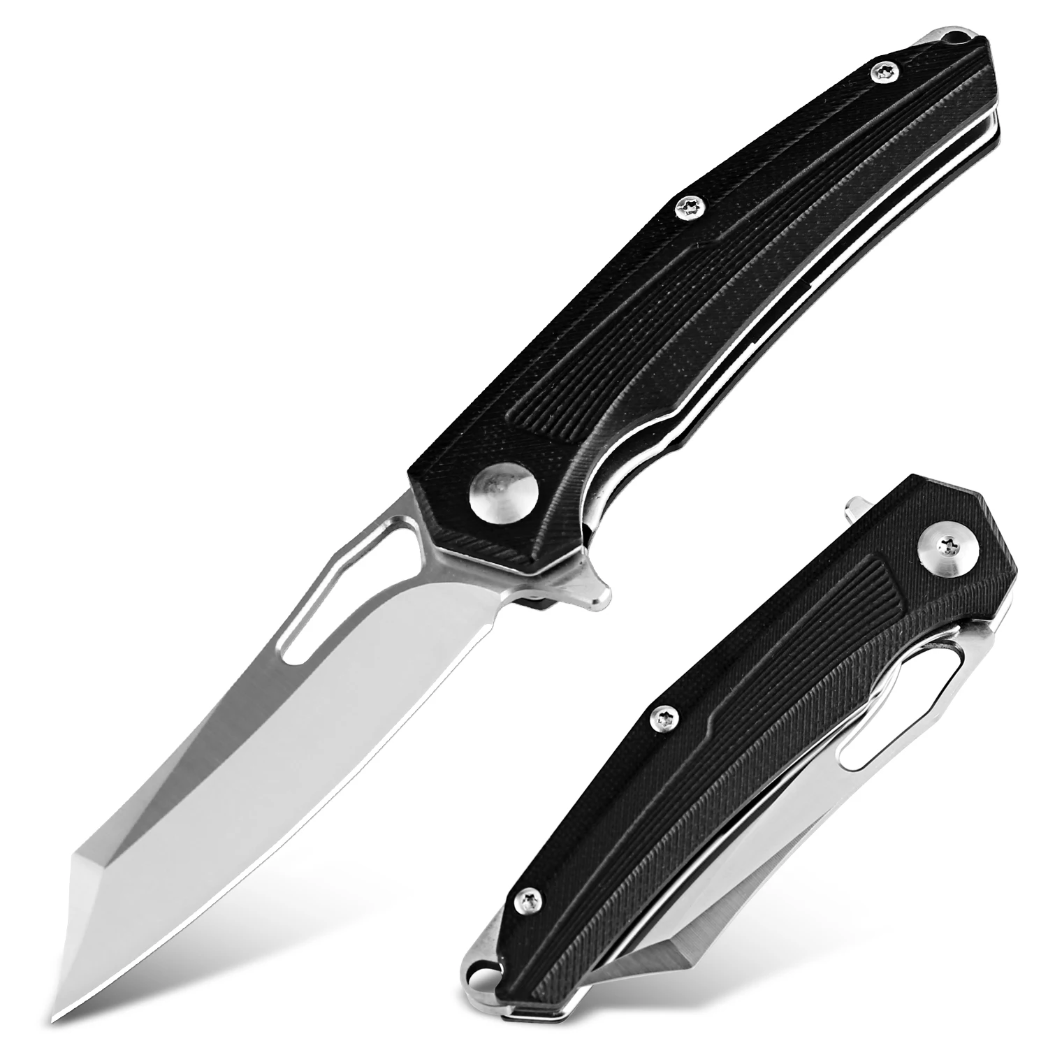 Folding Pocket Knife D2 Steel Blade G10 Handle Super sharp EDC Utility