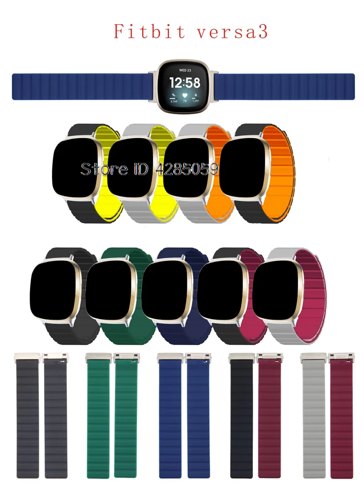 Fitbit Versa 3  Ʈ ġ  Fitbit sense bracelet correa Replacement Strap  ׳ƽ Ǹ 