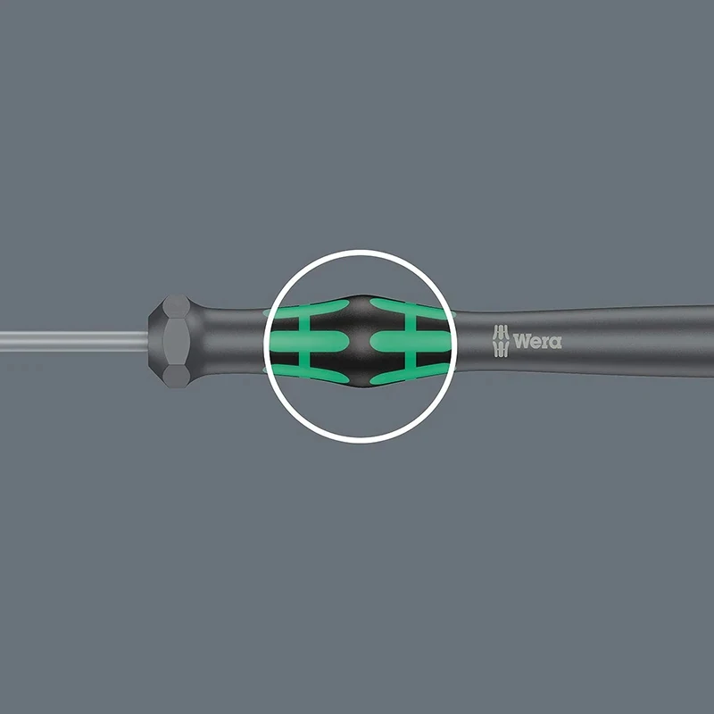 WERA High-Precision 1.5mm Slotted Screwdriver for Electronics - Corrosion Resistant, Fast Rotation