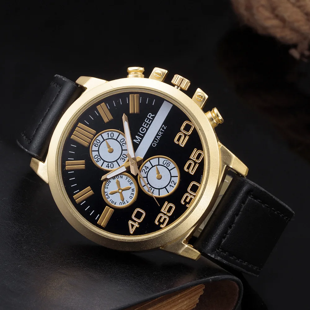 

Hot Watch Men's Belt Quartz Watch Geneva Fashion Leisure Watch Business Watch Bulk Items Wholesale 2021 New Luxury Watch
