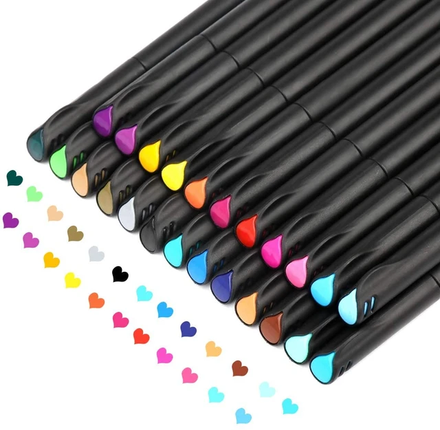 Journal Planner Pens Colored Pens Fine Point Bullet Pens 0.4mm Fineliner  Color Pens for Drawing