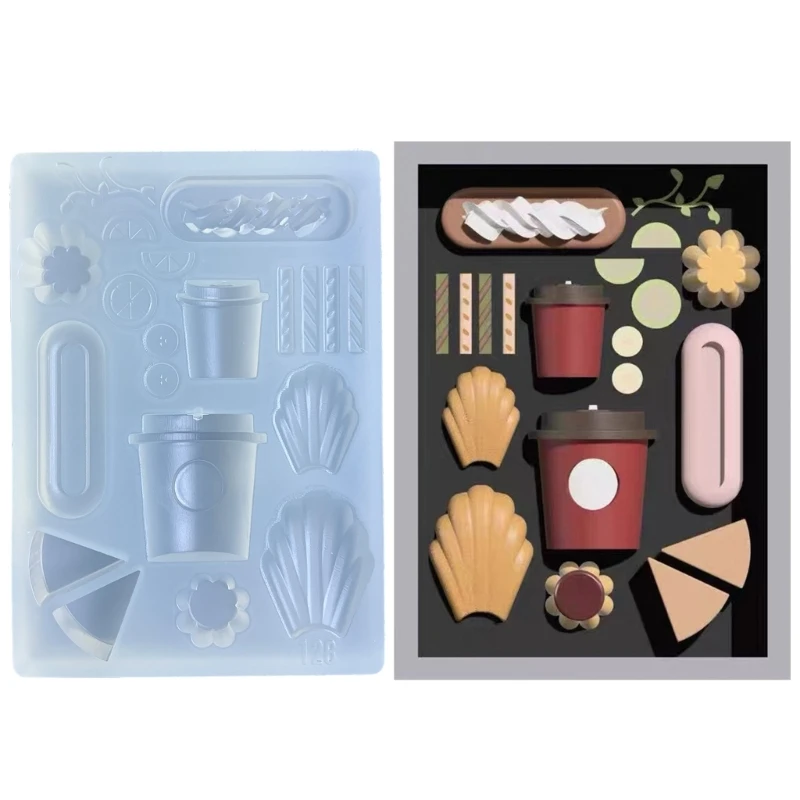 B36D Set Stampi In Silicone Flessibile Per Realizzare Bonbon E Accessori Per Fondente Cioccolato