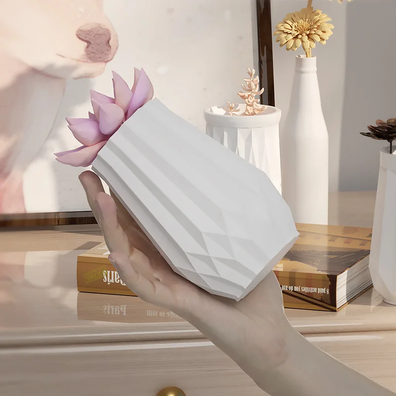 Gypsum Flower Vase Silicone Molds DIY Irregular Flower Arrangement Ornaments Resin Mold Pen Holder Toothbrush Cup Plaster Mould