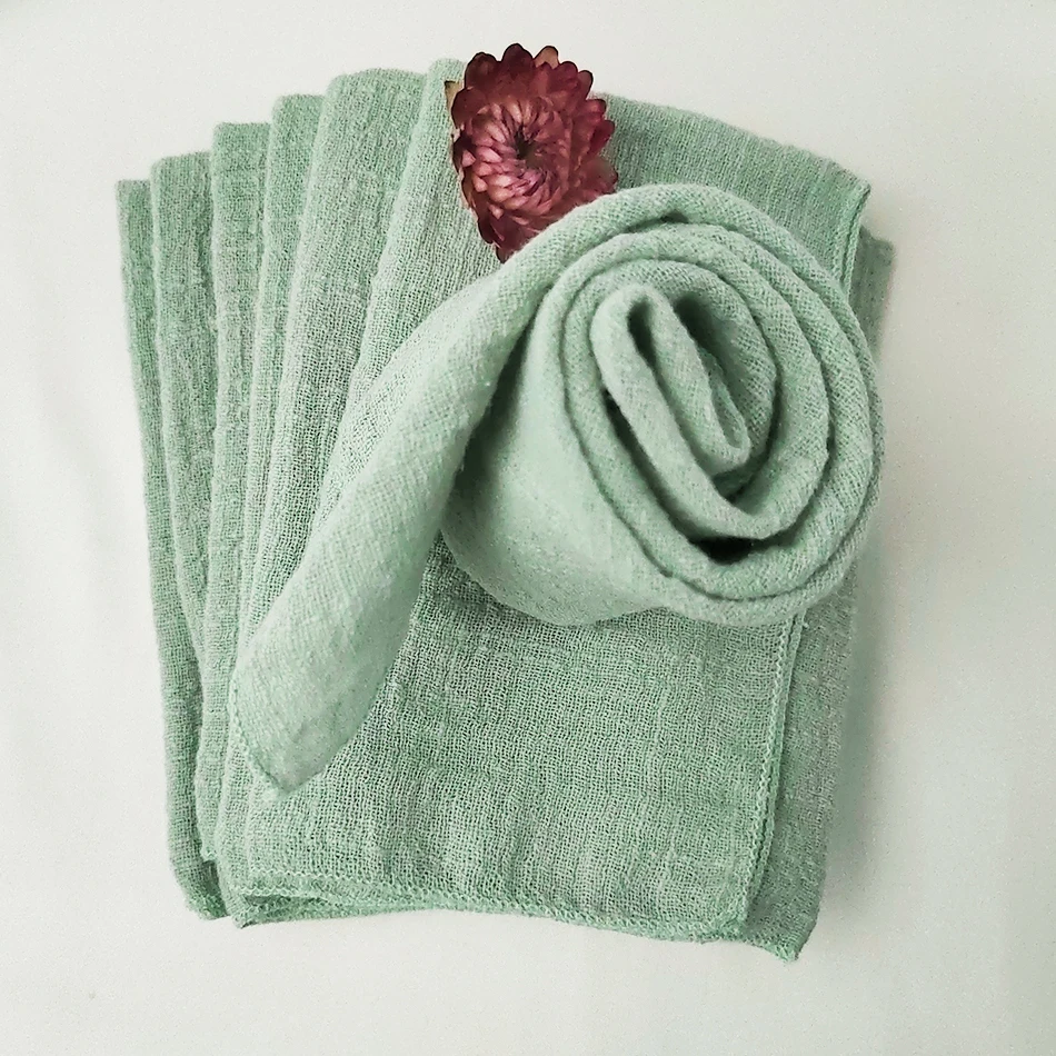 20PCS Cotton Sewing Cloth Napkins,30x30cm Durable Sage green Table Napkin, for Wedding Kitchen Party Birthday Decoration