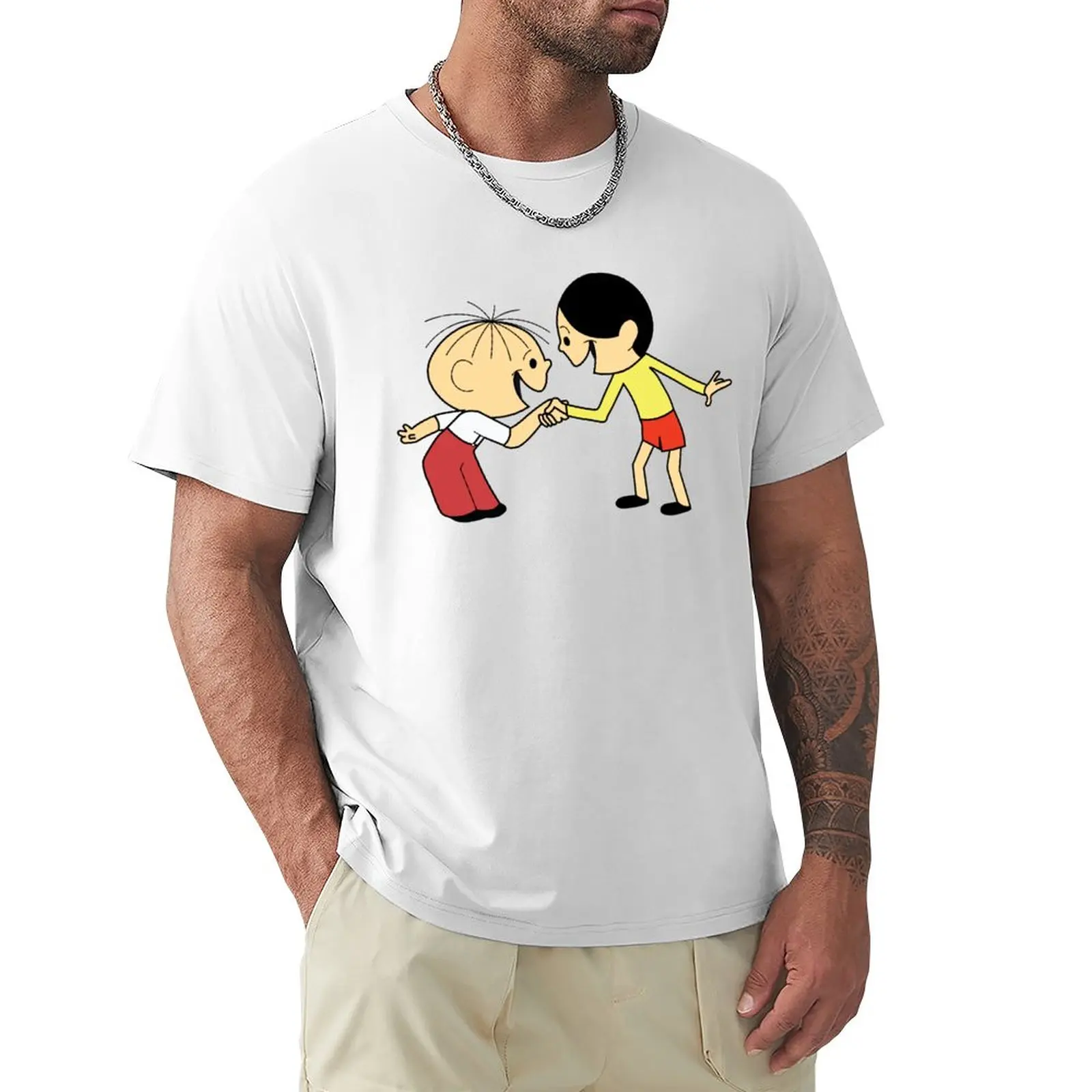 

Bolek and Lolek cartoons T-Shirt Short t-shirt T-shirt short funny t shirts heavy weight t shirts for men