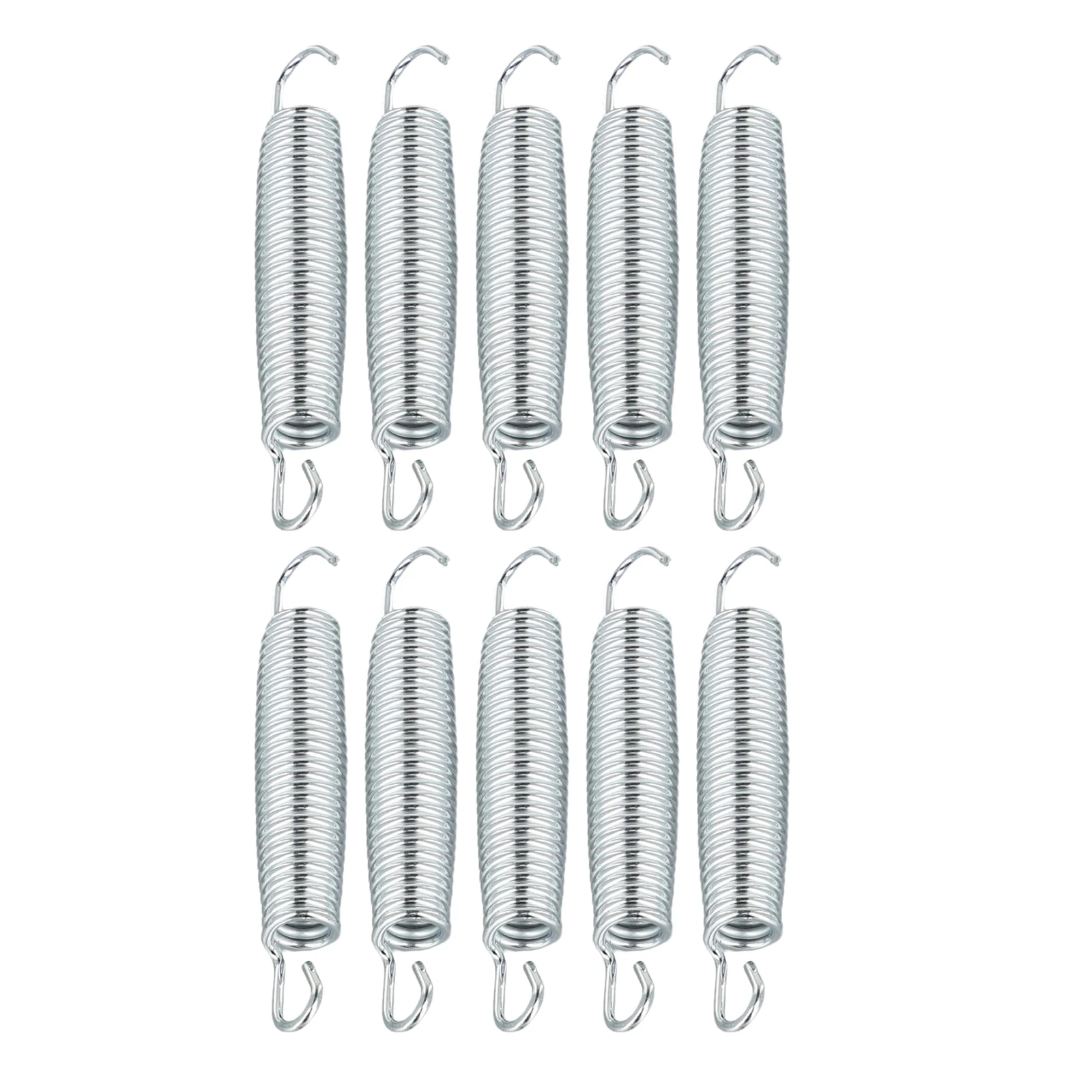 Trampoline Springs 10pcs 70 Carbon Steel Corrosion-resistant Good Elasticity Uniform Force New Waist Drum Design High Strength