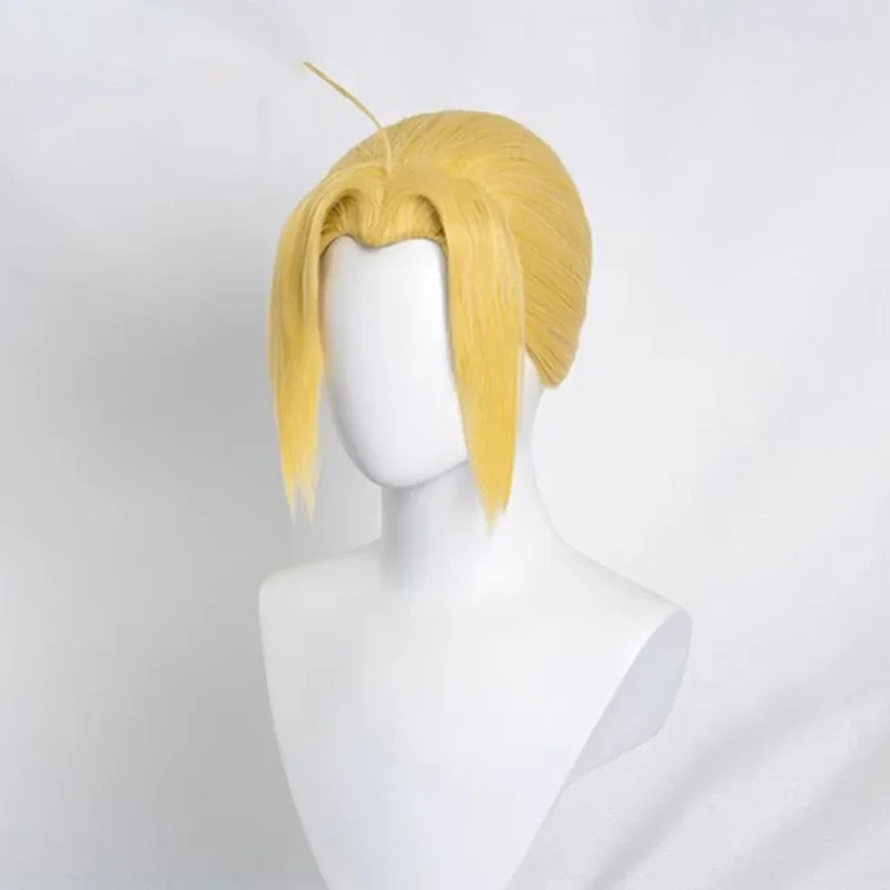 Fullmetal Alchemist-Inspired Edward Elric Short Blonde Wig Cosplay for Unisex