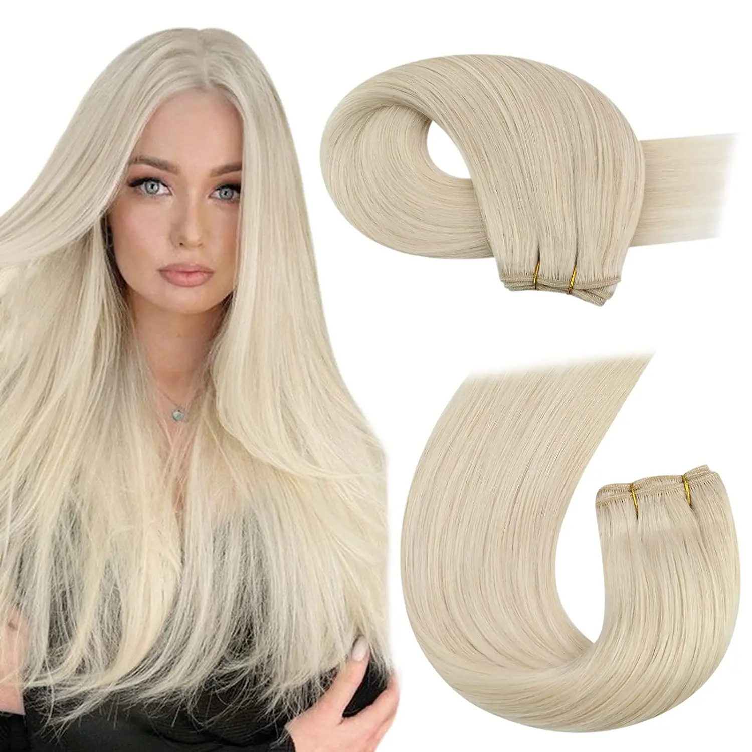 Moresoo Hot Sale Human Hair Wefts Machine Remy Bundles Hair Weave