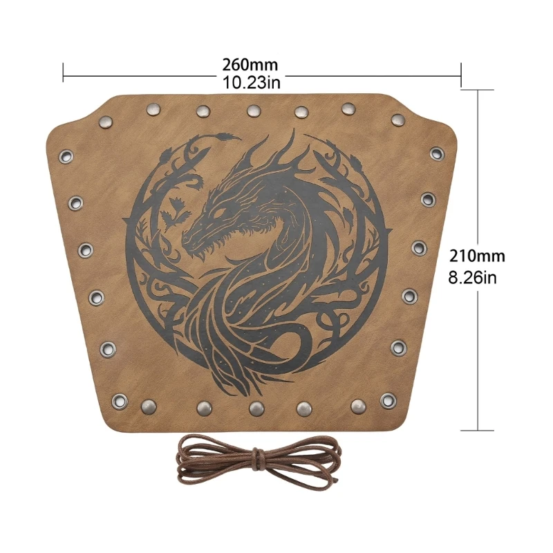 Cosplay Arm Armour Vintage Embossed Dragon Arm Guards Cosplay Costume PU Leather Bracers Dropship