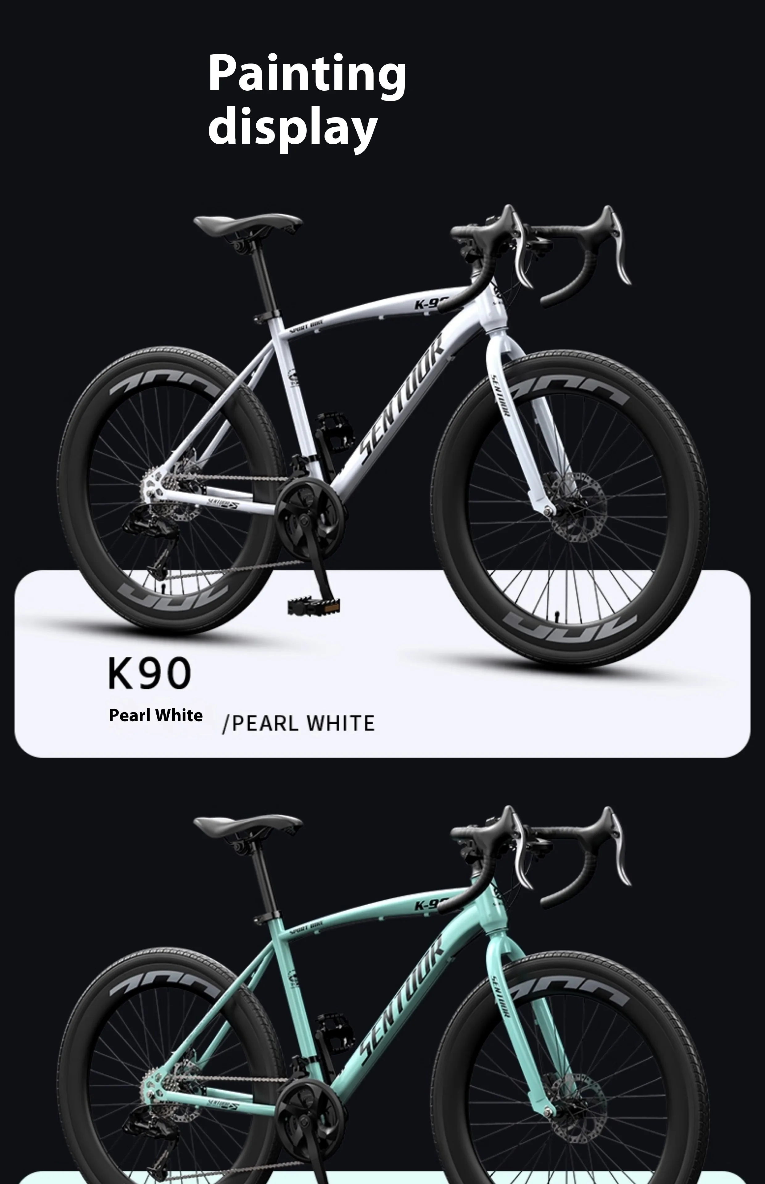 Road bicycle racing breaks the wind bend and makes bicycle super