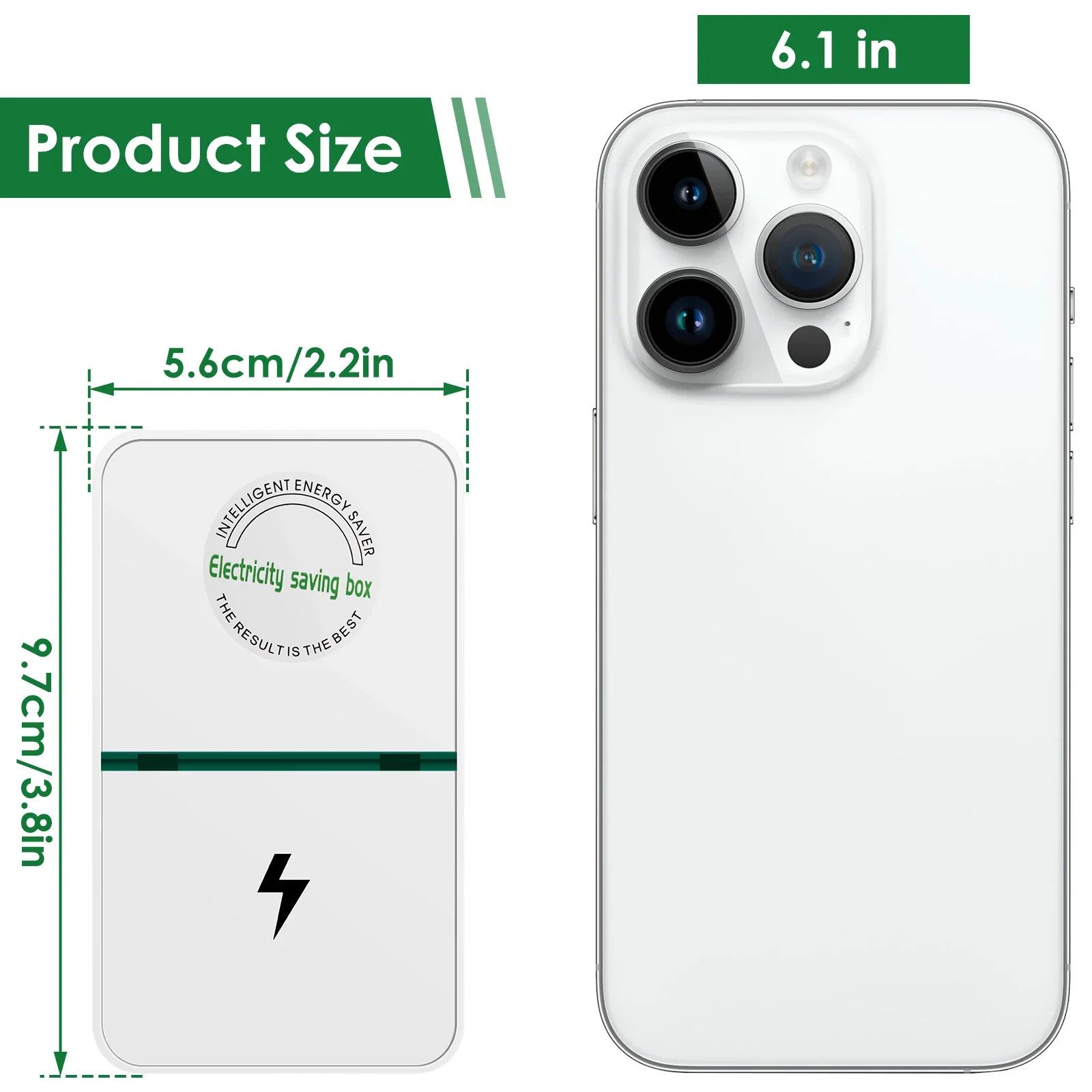 2/4Pcs Electricity Energy Saver 90V-250V Energy Saving Box Watt Factor US Plug EU Stop Adapter power saver