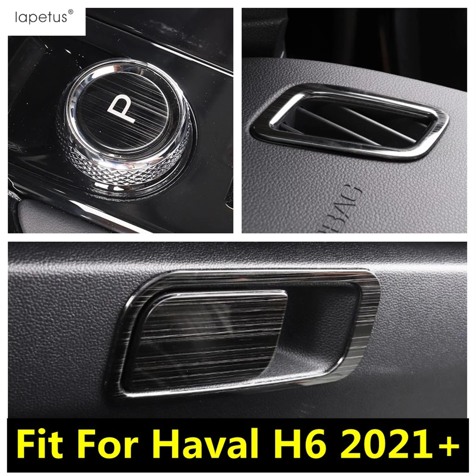 

Handbrake P Button / Glove Box Handle Sequin / Dashboard Air AC Conditioning Vent Outlet Cover Trim Fit For Haval H6 2021 2022