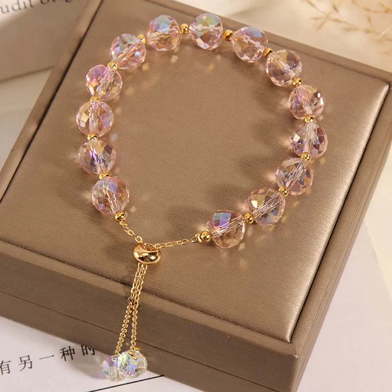 Fashion Colorful Imitation Crystal Bracelet For Women Girls