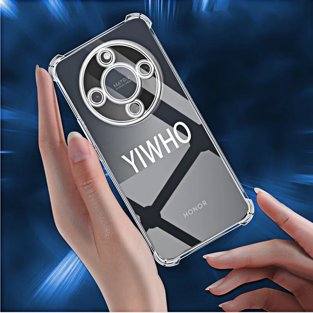 Shockproof Clear Transparent Phone Case, Soft TPU Back Cover 10-Pack