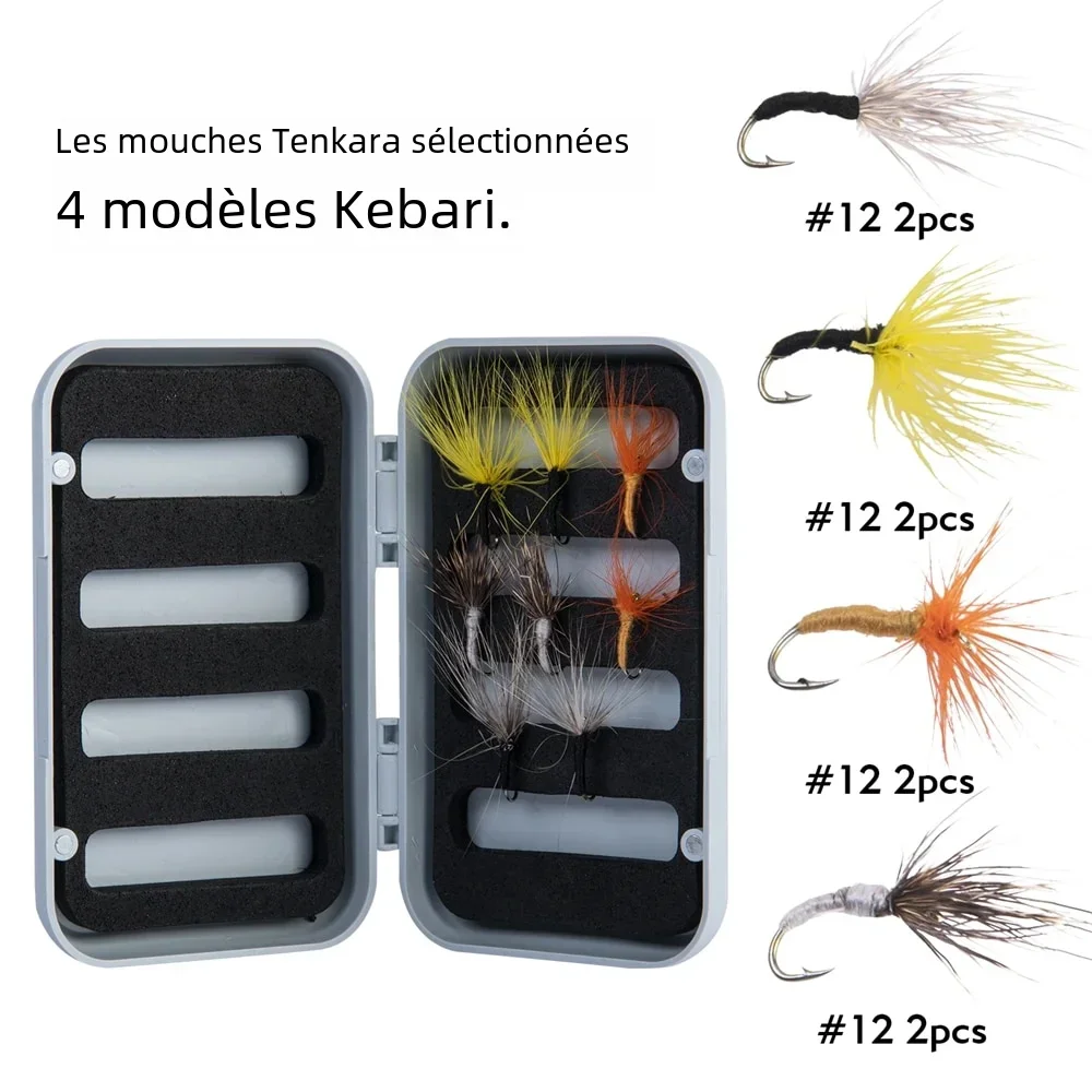 Goture-Ensemble de leurres Tenkara en fibre de carbone pour la pêche à la mouche, 12 pieds, super léger, portable, pour truite