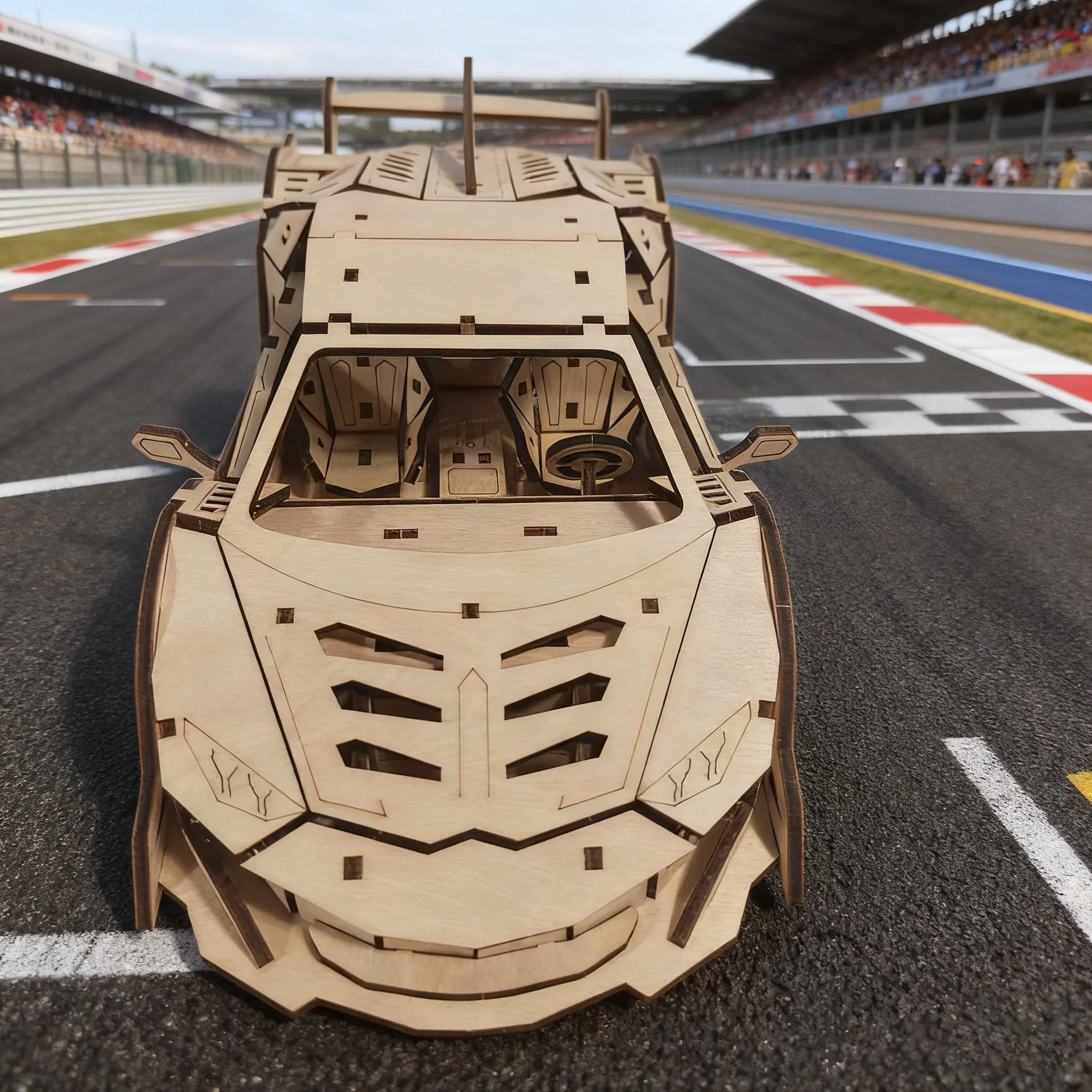 Wooden Sports Car Puzzle – DIY Assembly Kit 3