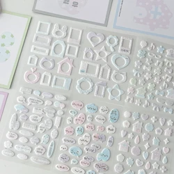 Kawaii 3D Puffy Animal Stickers for Scrapbooking and DIY Journals (D 6PCS ALL IN)